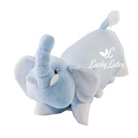 Lucky Latex doll pillow 3 in 1 (ช้างสีฟ้า01) 0