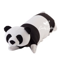 Lucky Latex doll pillow 3 in 1 (หมีแพนด้าสีขาวดำ) 0